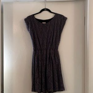 Gray Lace Dress